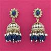 Indo Western Jhumki With Mehndi Plating
