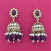 Indo Western Jhumki With Mehndi Plating