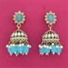 Indo Western Jhumki With Mehndi Plating
