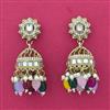 Indo Western Jhumki With Mehndi Plating