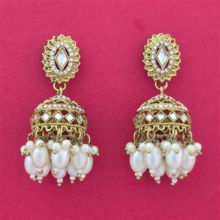 Indo Western Jhumki With Mehndi Plating