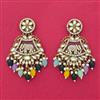 Indo Western Classic Earring With Mehndi Plating