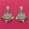 Indo Western Classic Earring With Mehndi Plating