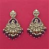 Indo Western Classic Earring With Mehndi Plating