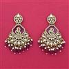 Indo Western Classic Earring With Mehndi Plating