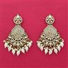 Indo Western Classic Earring With Mehndi Plating