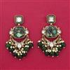 Indo Western Classic Earring With Mehndi Plating