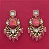 Indo Western Classic Earring With Mehndi Plating