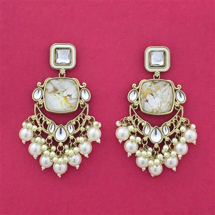Indo Western Classic Earring With Mehndi Plating