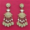 Indo Western Classic Earring With Mehndi Plating