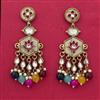 Indo Western Classic Earring With Mehndi Plating