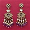 Indo Western Classic Earring With Mehndi Plating