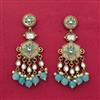 Indo Western Classic Earring With Mehndi Plating