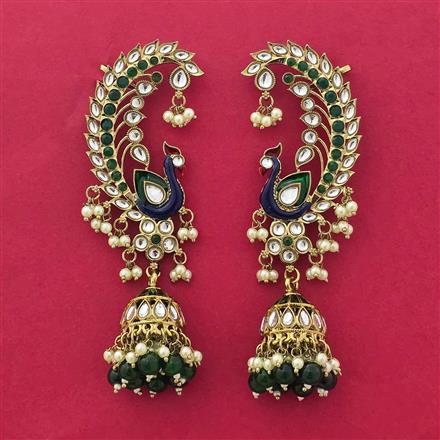 Indo Western Earcuff With Mehndi Plating