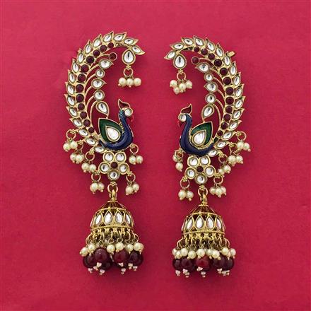 Indo Western Earcuff With Mehndi Plating