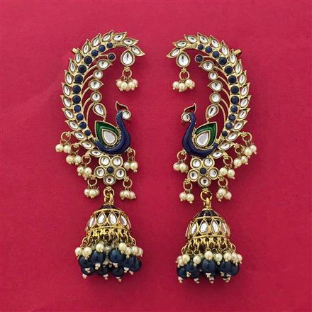 Indo Western Earcuff With Mehndi Plating
