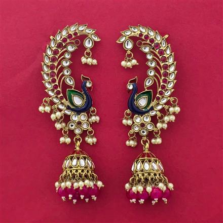 Indo Western Earcuff With Mehndi Plating