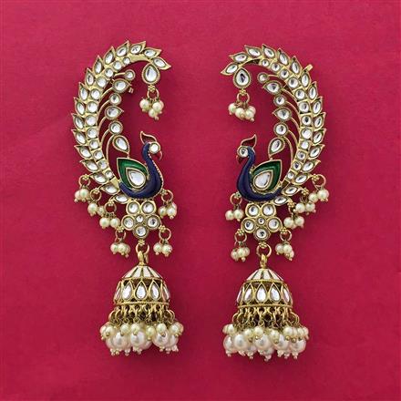 Indo Western Earcuff With Mehndi Plating