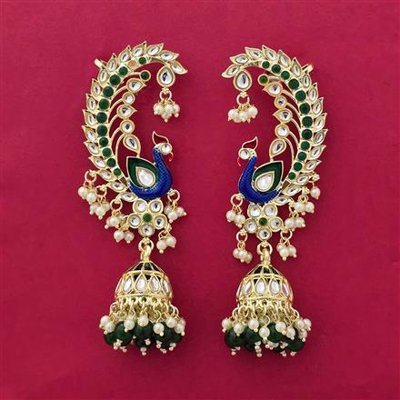 Indo Western Earcuff With Gold Plating