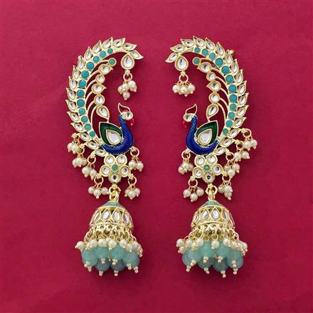 Indo Western Earcuff With Gold Plating