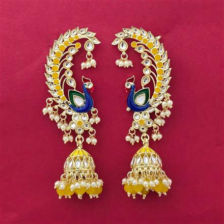 Indo Western Earcuff With Gold Plating