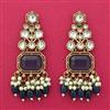 Indo Western Classic Earring With Mehndi Plating