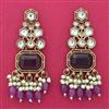 Indo Western Classic Earring With Mehndi Plating