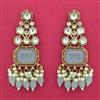 Indo Western Classic Earring With Mehndi Plating