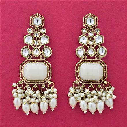 Indo Western Classic Earring With Mehndi Plating