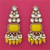 Indo Western Classic Earring With Mehndi Plating