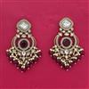 Indo Western Classic Earring With Mehndi Plating