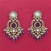 Indo Western Classic Earring With Mehndi Plating