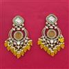 Indo Western Classic Earring With Mehndi Plating