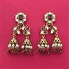 Indo Western Jhumki With Mehndi Plating