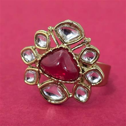 Indo Western Adjustable Ring With Mehndi Plating