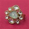 Indo Western Adjustable Ring With Mehndi Plating