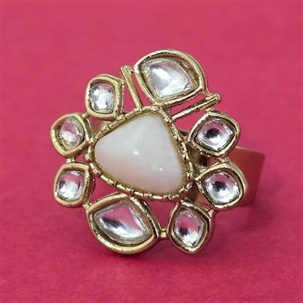 Indo Western Adjustable Ring With Mehndi Plating
