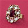 Indo Western Adjustable Ring With Mehndi Plating