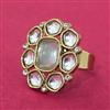 Indo Western Adjustable Ring With Mehndi Plating