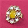 Indo Western Adjustable Ring With Mehndi Plating