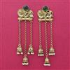 Indo Western Classic Earring With Mehndi Plating