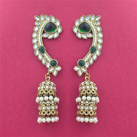 Indo Western Earcuff With Mehndi Plating