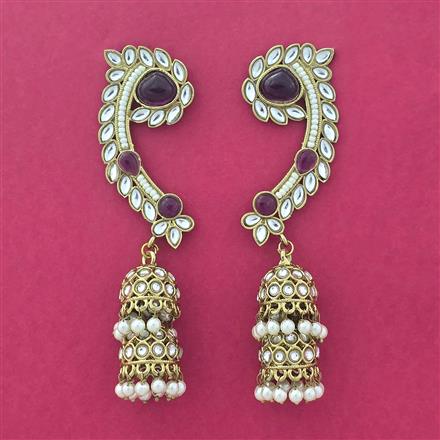 Indo Western Earcuff With Mehndi Plating