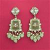 Indo Western Meenakari Earring With Mehndi Plating