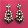Indo Western Meenakari Earring With Mehndi Plating