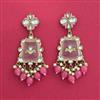 Indo Western Meenakari Earring With Mehndi Plating