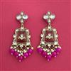 Indo Western Meenakari Earring With Mehndi Plating