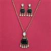Indo Western Classic Pendant Set With Mehndi Plating