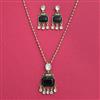 Indo Western Classic Pendant Set With Mehndi Plating