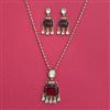 Indo Western Classic Pendant Set With Mehndi Plating